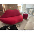 Tela de terciopelo moderno de alta calidad HLR-37 Lipsofa